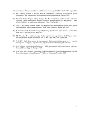 PREPROCESSING ALGORITHM FOR DIGITAL FINGERPRINT IMAGE RECOGNITION PDF