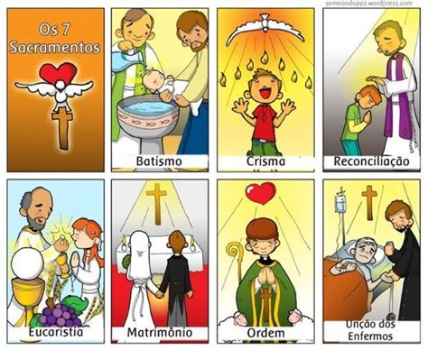 Plaquinhas Para Catequese Los 7 Sacramentos Los Siete Sacramentos