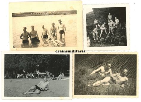4X ORIG FOTO Halb Nackte Soldaten Beim Baden Nude Akt Ua In Frankreich 1943 EUR 9 99 PicClick DE