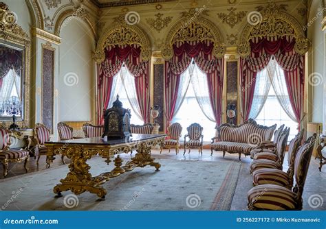 Dolmabahce Sarayi Ottoman Sultans Palace In Istanbul Turkey Editorial
