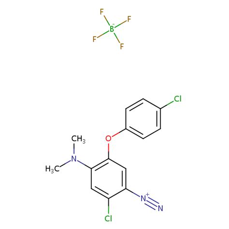 2 Chloro 5 4 Chlorophenoxy 4 Dimethylaminobenzenediazonium