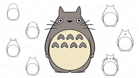 Como Desenhar Totoro Do Anime Passo A Passo Um L Pis Dibujo Paso