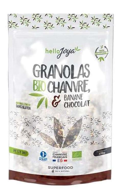 Granola De Chanvre Banane Et Chocolat BIO Hello Joya 300 G La