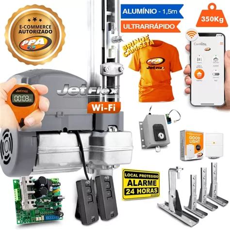 Kit Motor Ppa Bv 1 3 Jet Flex Wifi Trava Sup Tx Portão 350kg