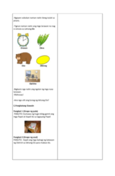 SOLUTION: Lesson plan literacy letrang oo sample lesson - Studypool
