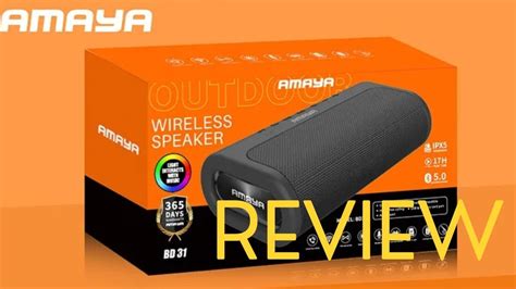 Amaya Bd31 Wireless Bluetooth Speaker Review Youtube