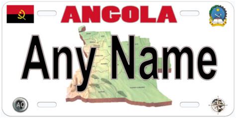 Angola Any Name Personalized Novelty Car License Plate Ebay