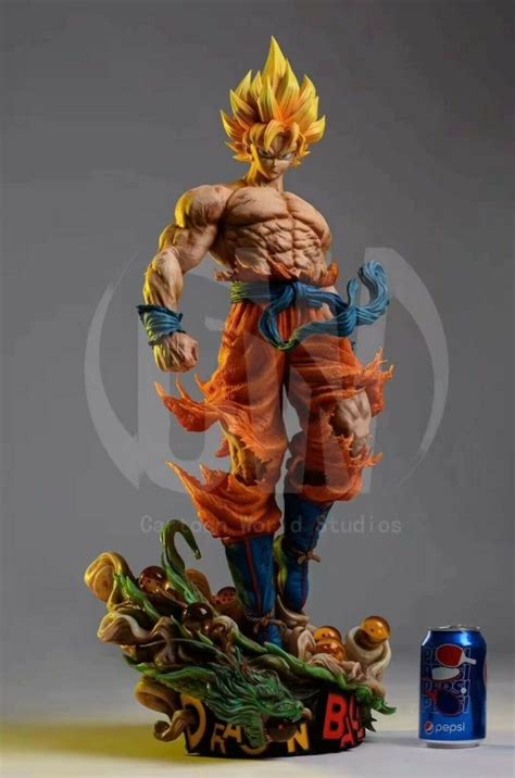 Dragon Ball Z Son Goku Ssj Resin Statue Vom Cw Studio