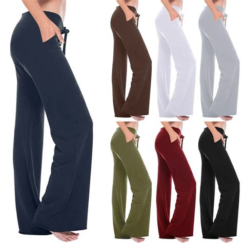 Antqov Womens Casual Pants Plus Size Pants Women Workout Out Leggings