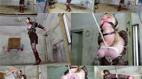 Stretched Out By Her Cruelly Bound Clamped Tits MP4 SD 3500kbps Hunters Lair Bondage