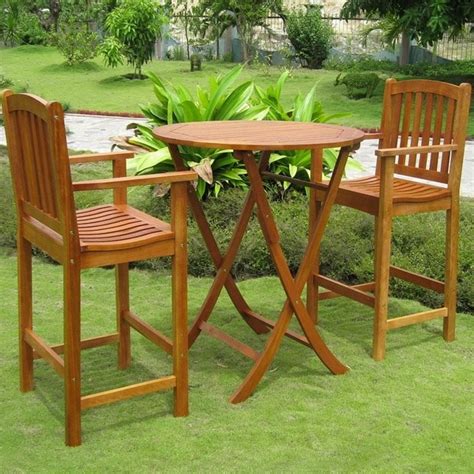 Costway Pcs Outdoor Patio Bar Table Stool Set Height Tempered Glass