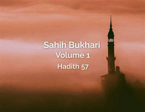 Sahih Bukhari Volume 1 Hadith 57 Chapter Belief Faith If Islam