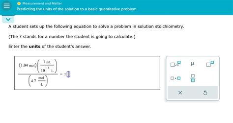 Solved A Student Sets Up The Following Equation To Solve A Chegg