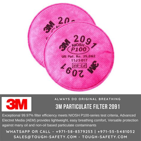 3m 2091 Particulate Filter P100 3m Distributor In Middle Eastpakistan