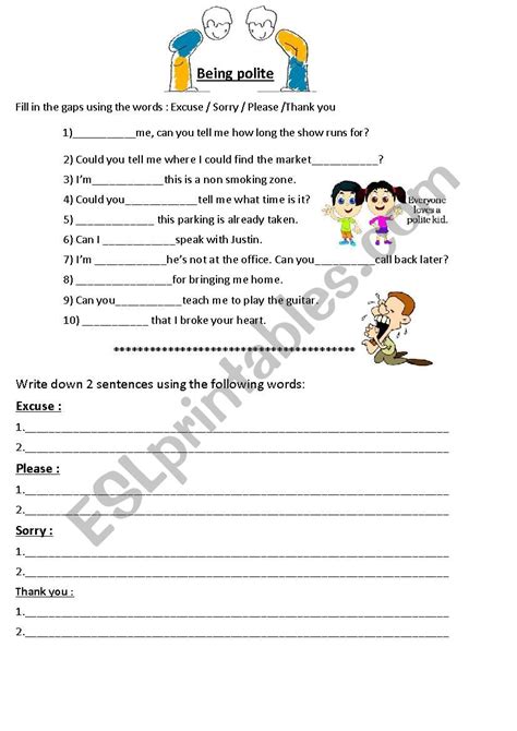 Polite Words In English