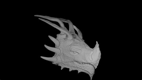 Dragon Head 3d Model 10 Blend Stl Free3d