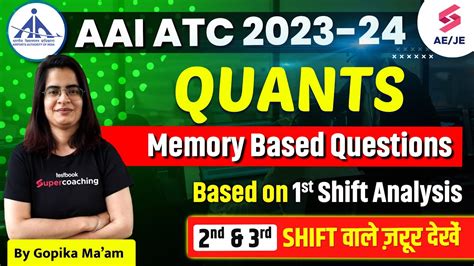 Aai Atc Exam Analysis Aai Atc Quants Questions Asked In Aai Je