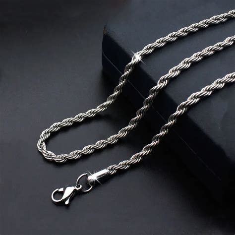 Collier En Titane Et Acier Inoxydable Pour Hommes Et Femmes Nouveaux