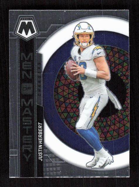 2023 Panini Mosaic MM 4 Justin Herbert Men Of Mastery Insert EBay