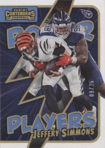 Panini Contenders Power Players Gold Pwr Jsi Jeffery Simmons