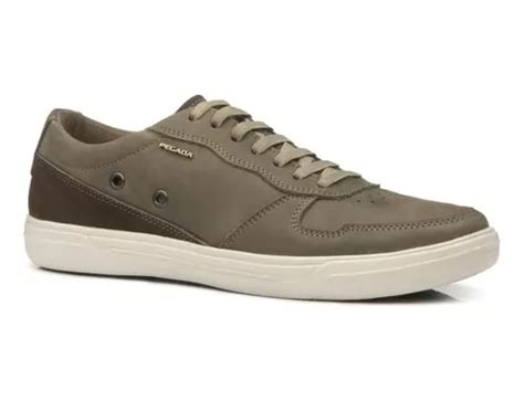 Tenis Masculino Pegada Couro Stretch Levitech Original Novo