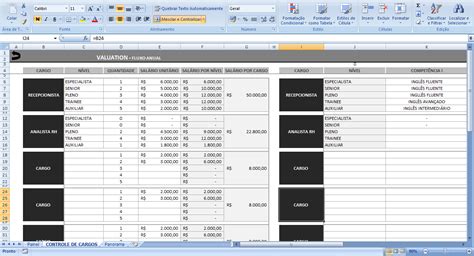 Como fazer um Plano de Cargos e Salários no Excel