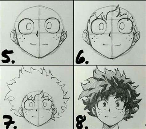 Como Dibujar A Deku Paso A Paso Boku No Hero Academia Anime Drawing