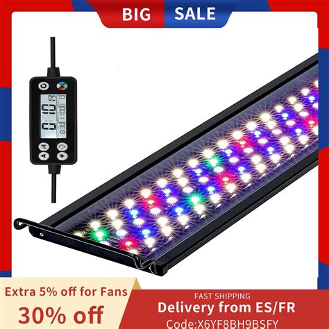 Lampje Aquarium 120Cm Wrgb Led Aquarium Licht Met Timer Waterdicht