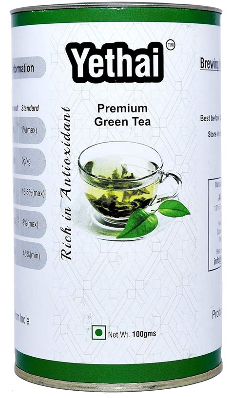 Yethai Natural Fresh Loose Leaf Green Tea Powder From Assam 100 Grams