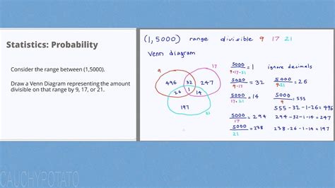 Statistics Probability 17 Venn Diagram Example Youtube