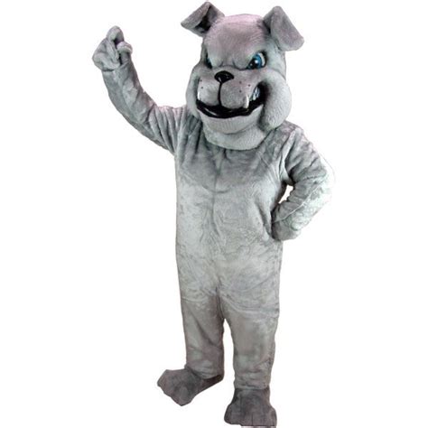 Grey Bulldog Mascot Costume Starcostumes