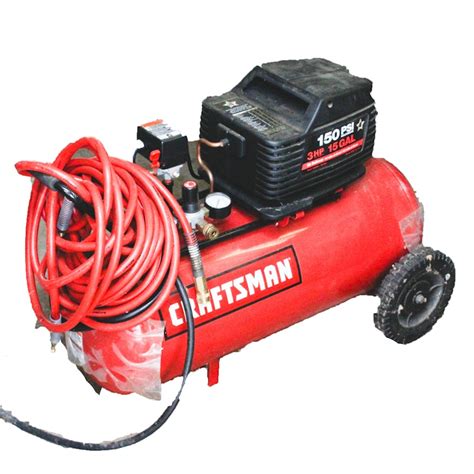 Craftsman 150 Psi 3hp 15 Gallon Horizontal Air Compressor Ebth