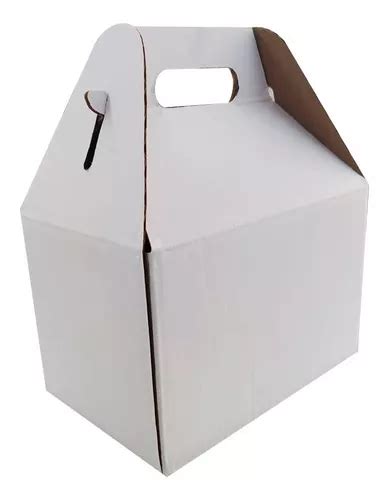 20 Caja Lonchera Box Lunch Postres Grande Carton Blanco Meses sin interés