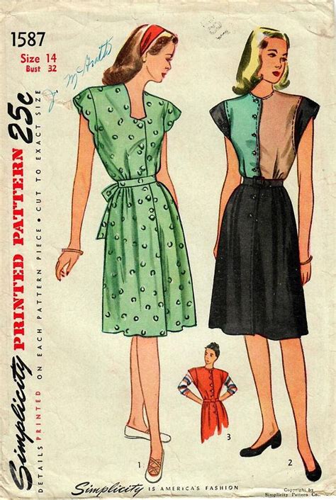 S Simplicity Vintage Sewing Pattern Misses Maternity S