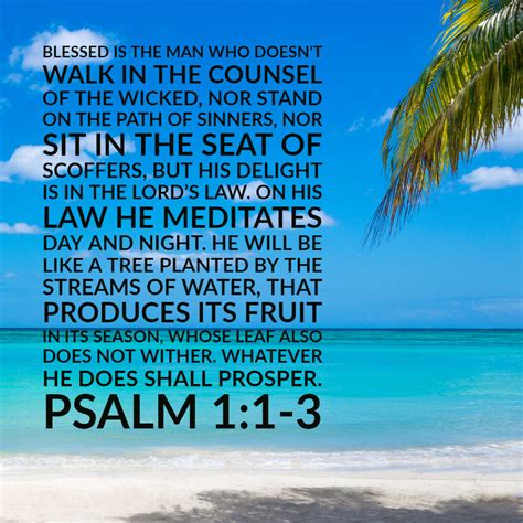 Psalm 1:1-3 - Whatever He Does Shall Prosper - Free Download - Bible ...