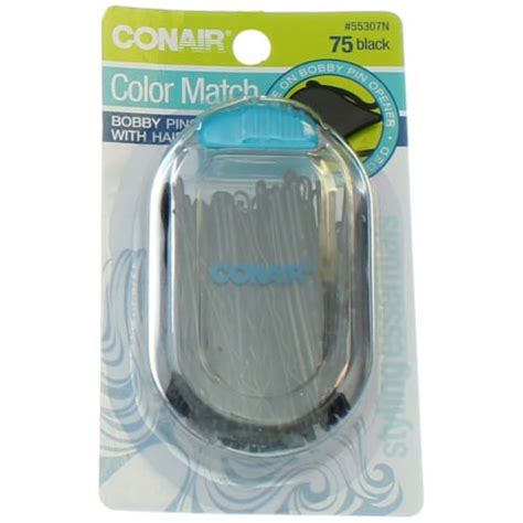 Conair Pin Match Black Bobby Pins Pk King Soopers