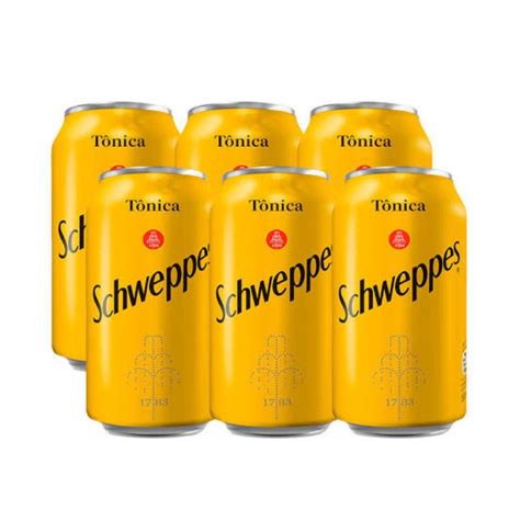 Kit 6 Schweppes Água tônica 350ml cada Shopee Brasil