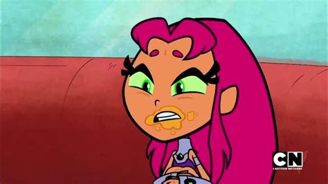 Starfire And Ravens Belly Expansion Scene Youtube