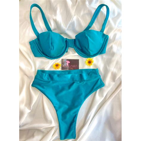 Biqu Ni Beach Gloss Calcinha Hot Paint Cintura Alta Shopee Brasil