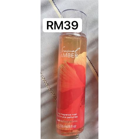 Bbw Bath Body Works Body Mist SENSUAL AMBER Big Size Beauty Personal Care Fragrance