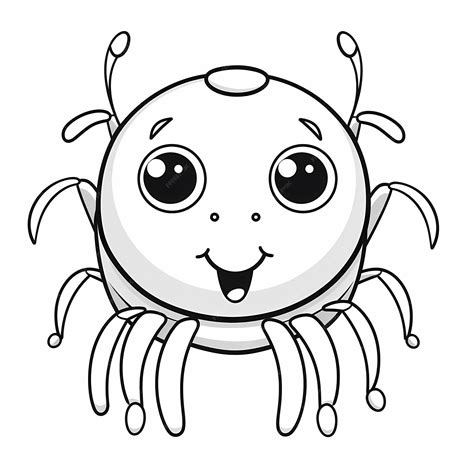 Premium Photo Web Of Creativity Simple Coloring Page With A Full Body