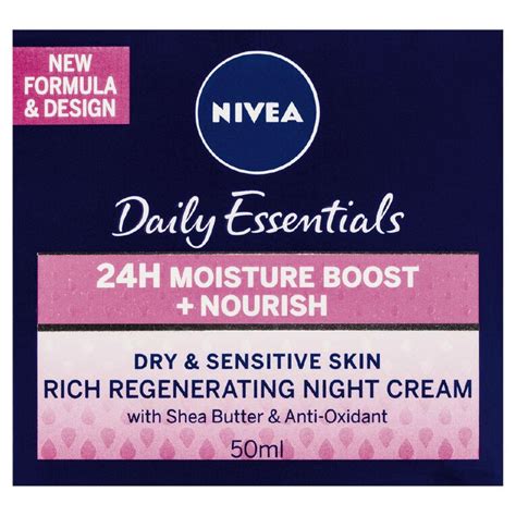 Nivea Visage Daily Essentials Rich Regenerating Night Cream 50ml The Warehouse