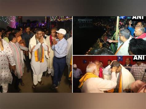 Union Minister Dharmendra Pradhan Takes Part In Chhath Puja