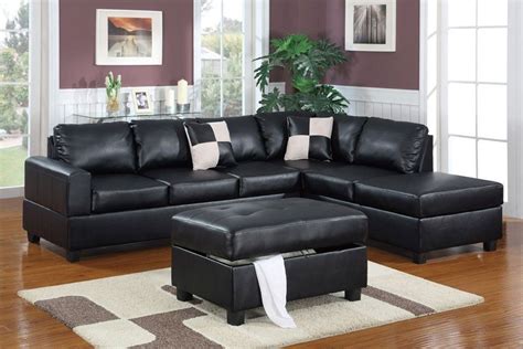 10 Ideas of Leather Sectionals With Ottoman