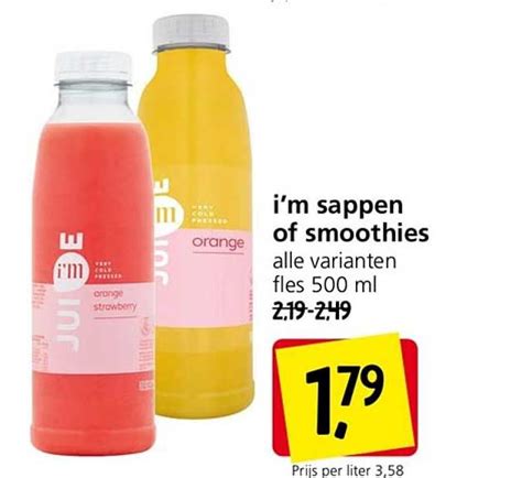 I M Sappen Of Smoothies Aanbieding Bij Jan Linders 1Folders Nl