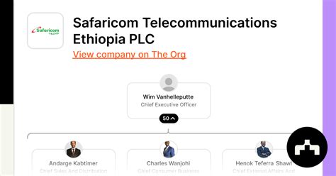 Safaricom Telecommunications Ethiopia Plc Org Chart Teams Culture