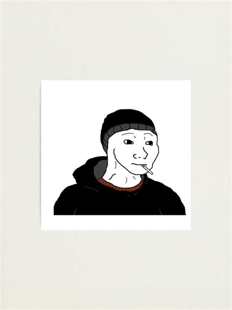 Doomer Wojak Funny Meme Photographic Print For Sale By Memeology