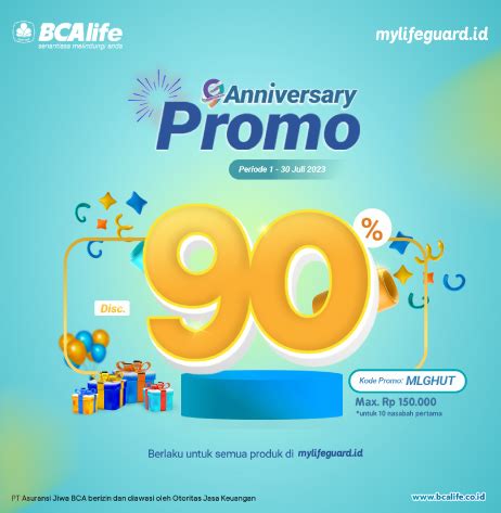 Th Anniversary Promo Bca Life