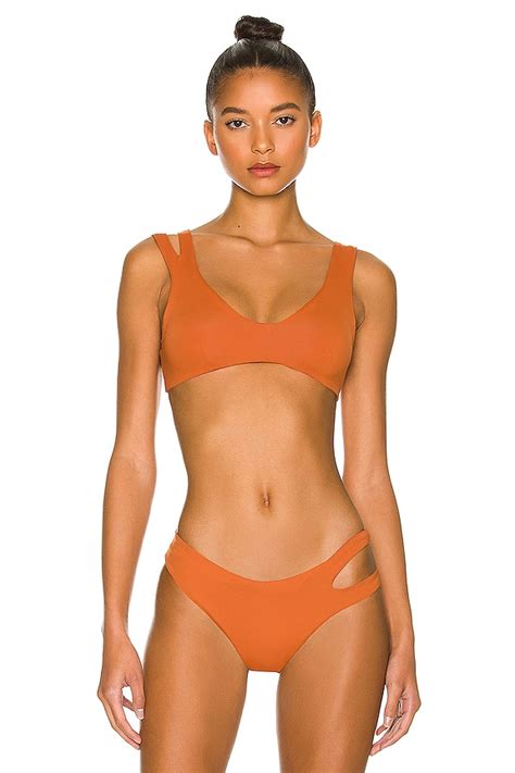 LSPACE One Wave Bikini Top In Amber REVOLVE