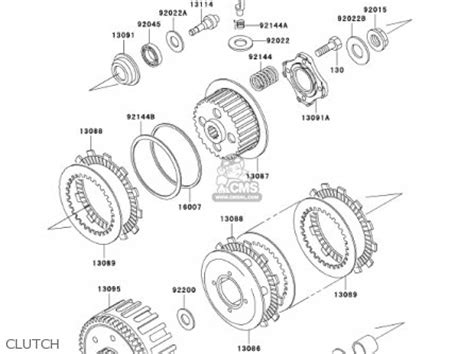 Kawasaki Kdx200-h7 Kdx200 2001 parts list partsmanual partsfiche